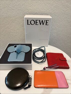 LOEWE 4pcs Bundle Cardholder/Wallet/Phone Case/ Coin Purse